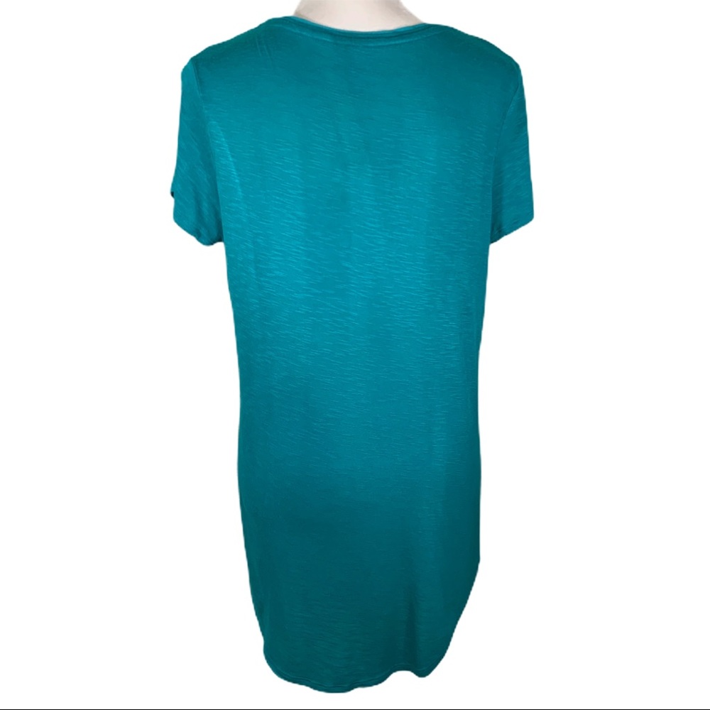 🎀 GNW Indigo- Teal Green Soft  Tee- M - Picture 6 of 9
